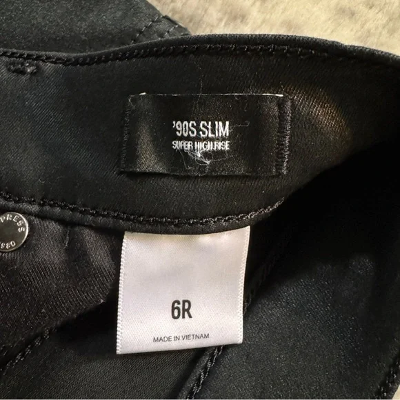 Express Shiny Faux Leather Pants Super Hi-Rise - Size 6 Regular - Picture 15 of 16